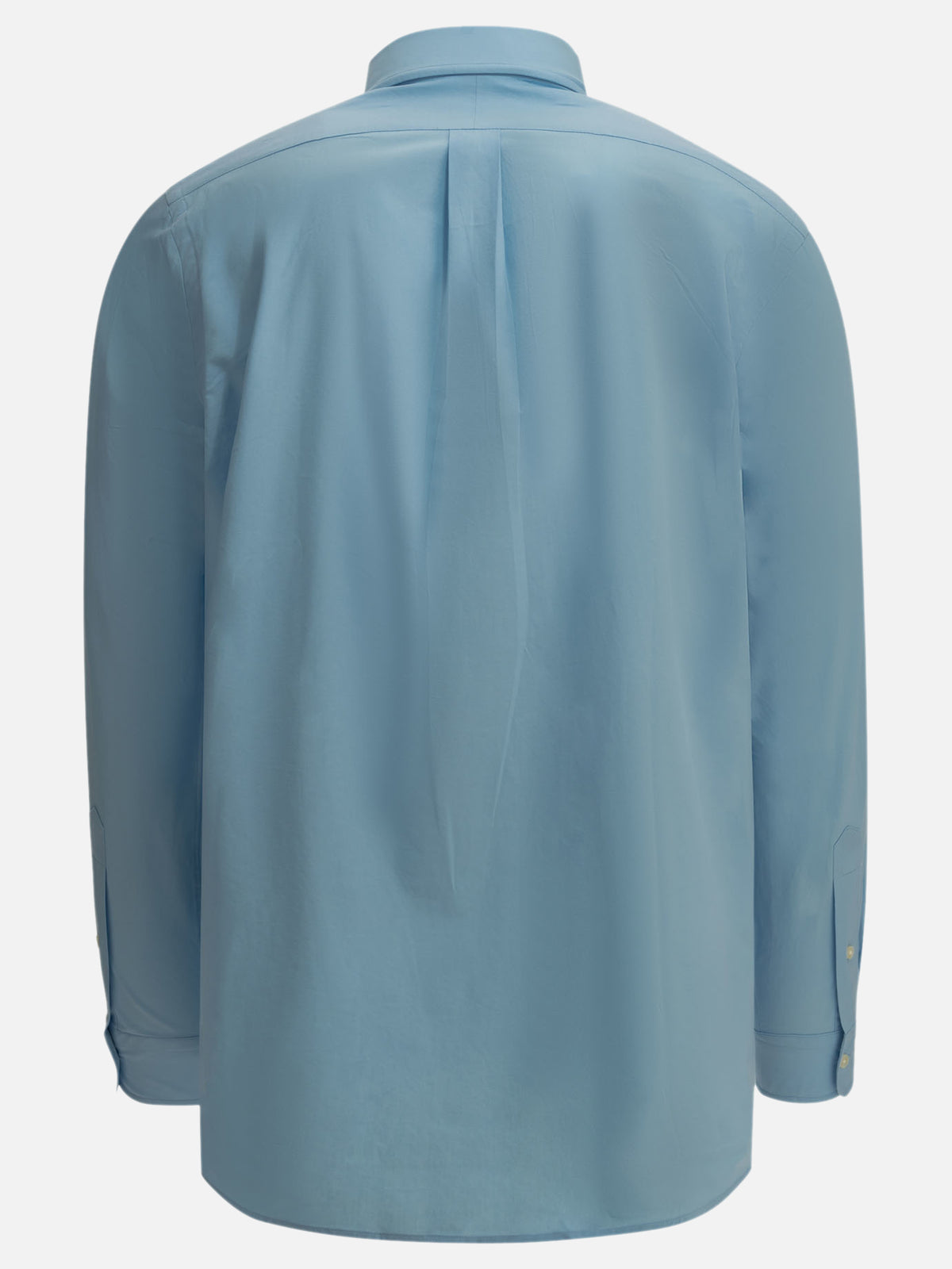 Polo Ralph Lauren Casual, custom-fit stretch shirt with logo Light blue - VIETTI