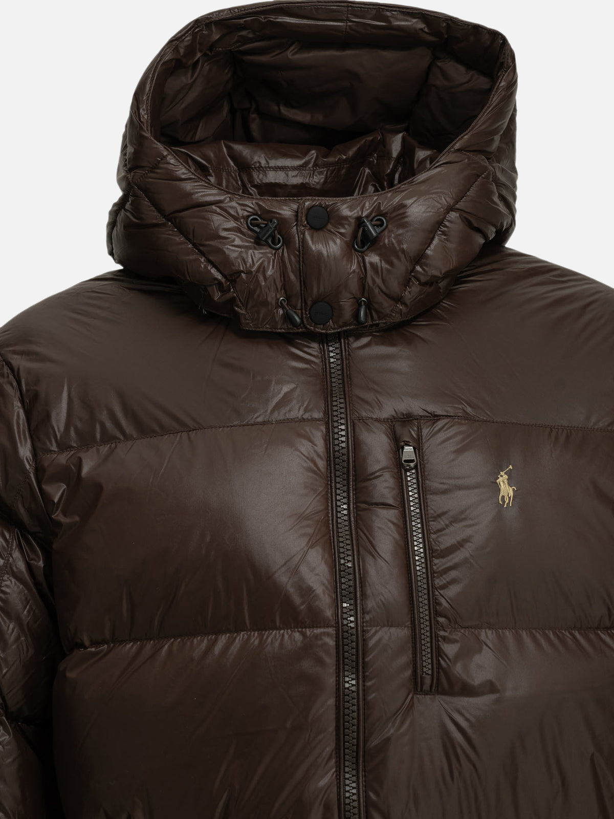Polo Ralph Lauren "Gorham" Short Down Jacket Brown - VIETTI