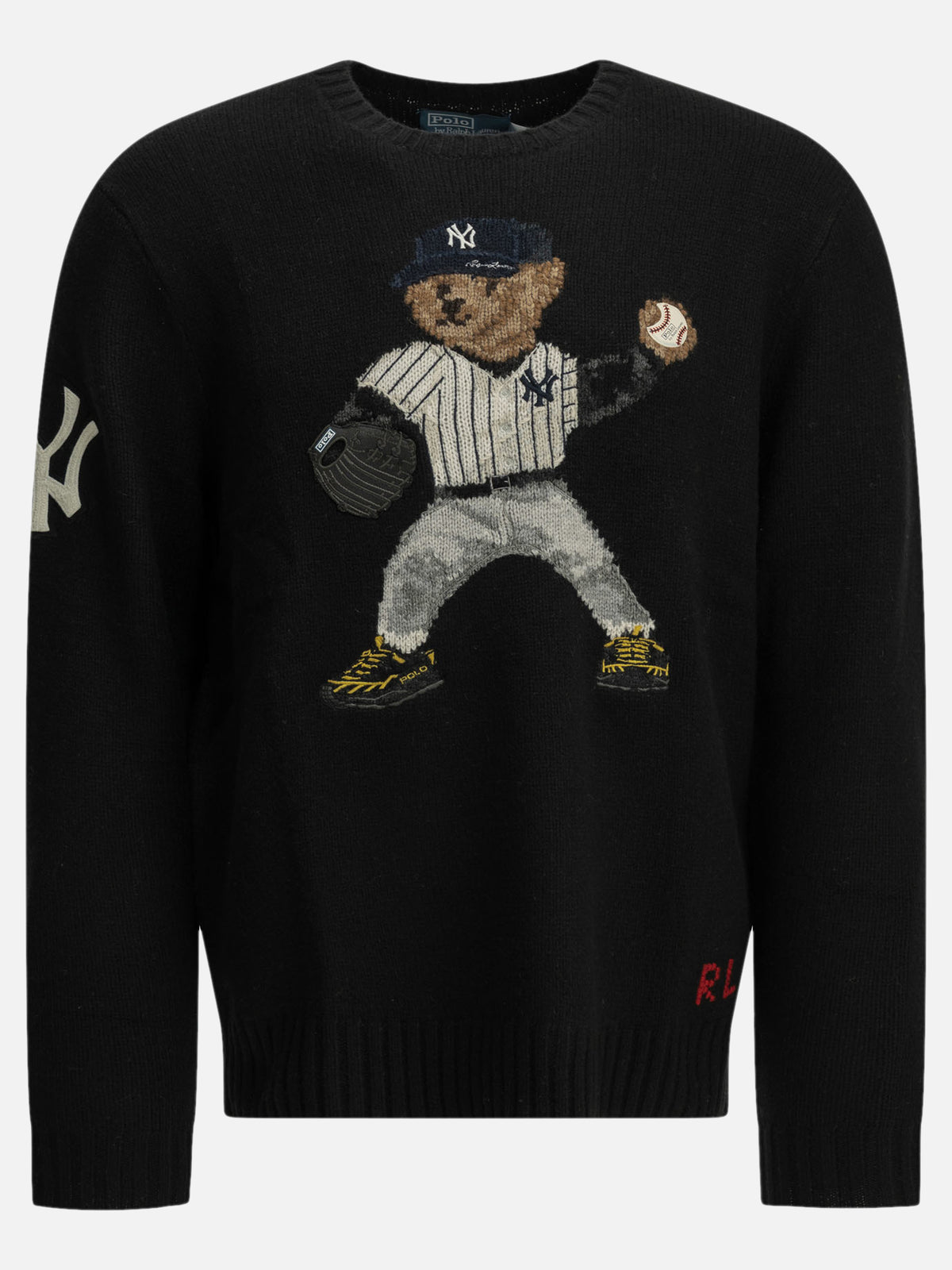 Polo Ralph Lauren "Polo Bear x Yankees" Crew-Neck Sweater Black

