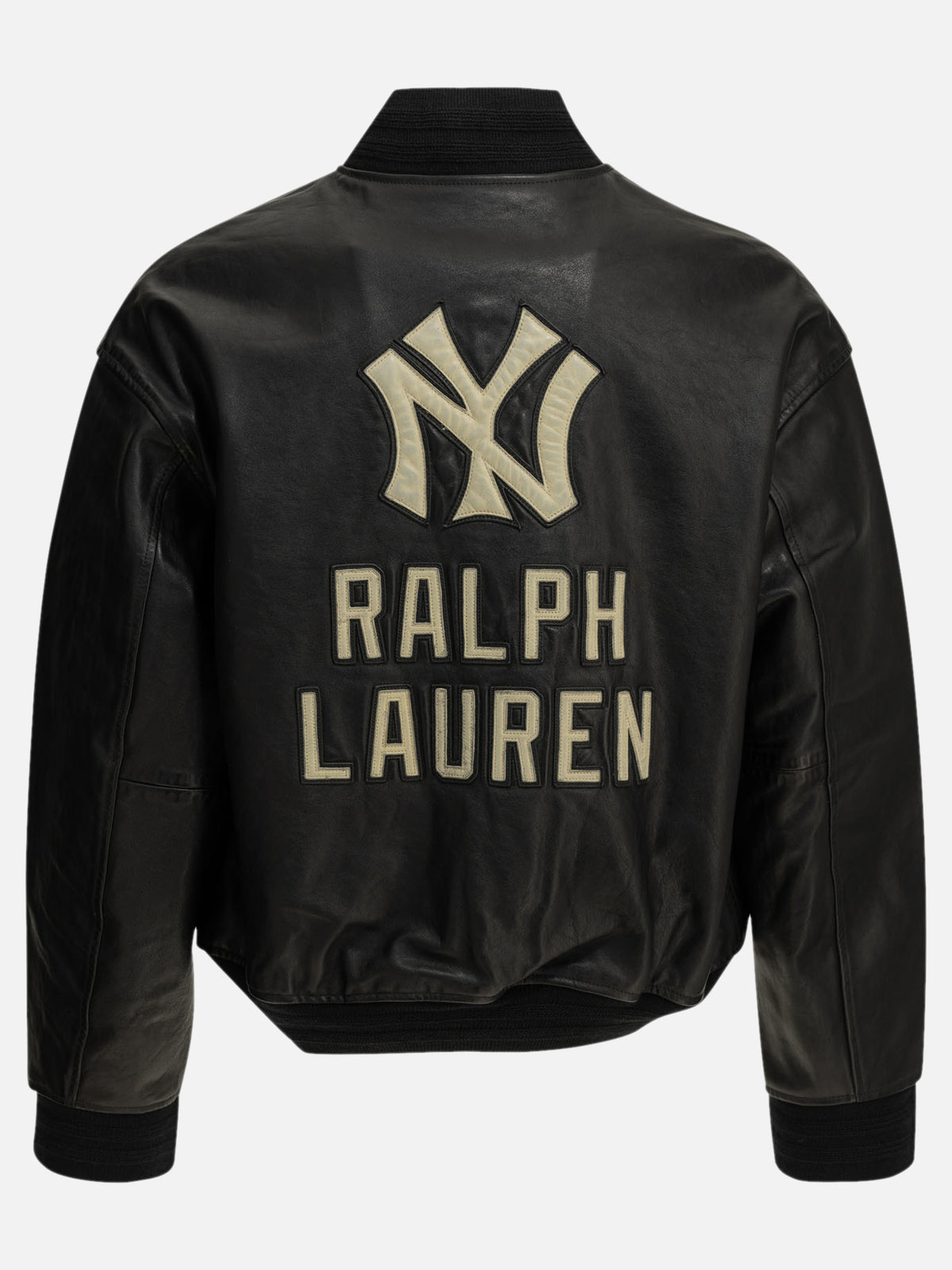 Polo Ralph Lauren "Yankees" Leather Jacket Black

