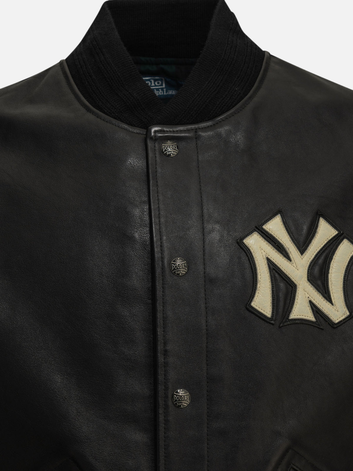 Polo Ralph Lauren "Yankees" Leather Jacket Black

