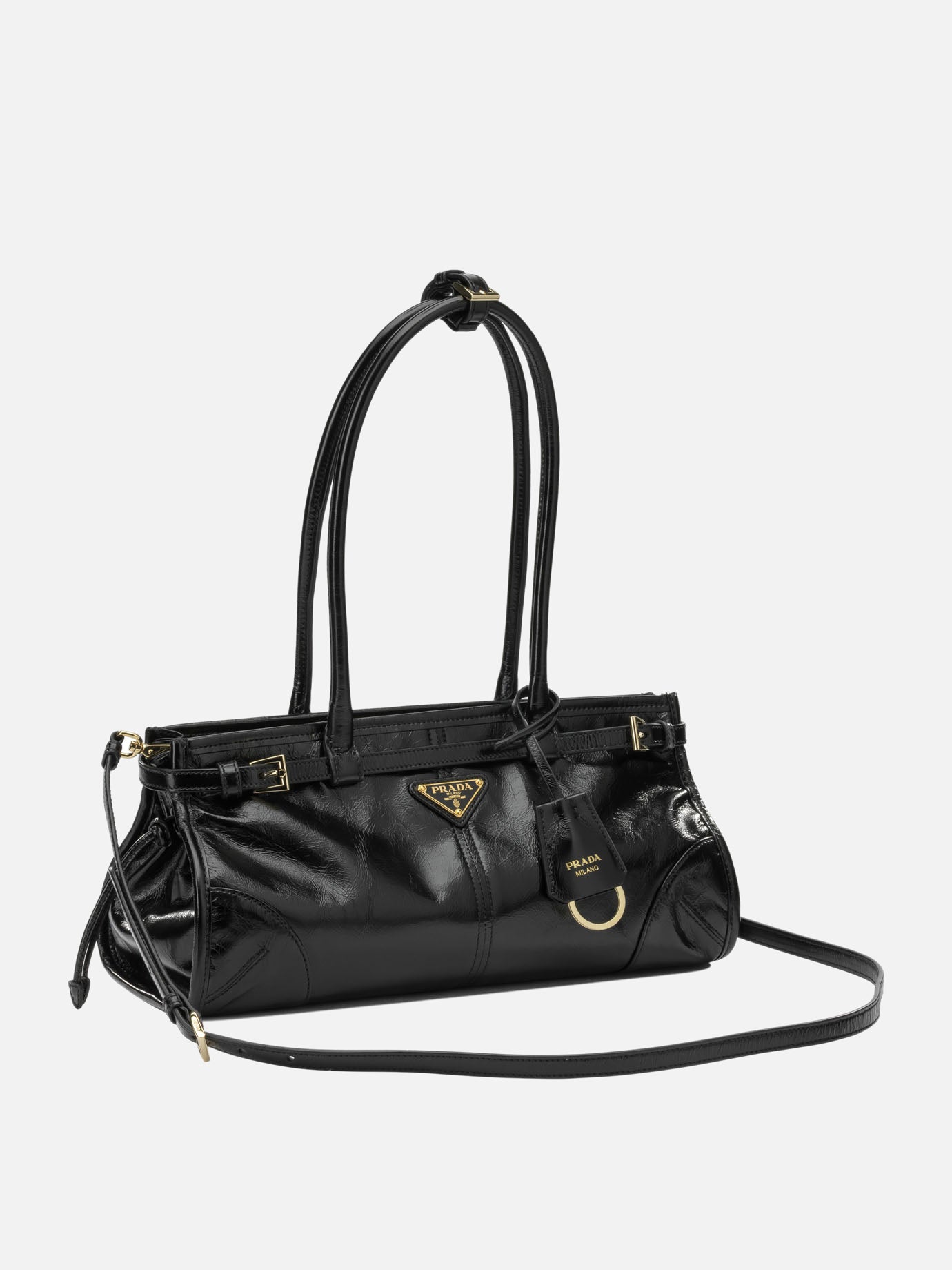 Medium bags 100% calf leather  Black - Prada Women | PDP | VIETTI Online Store | thumbnail_2