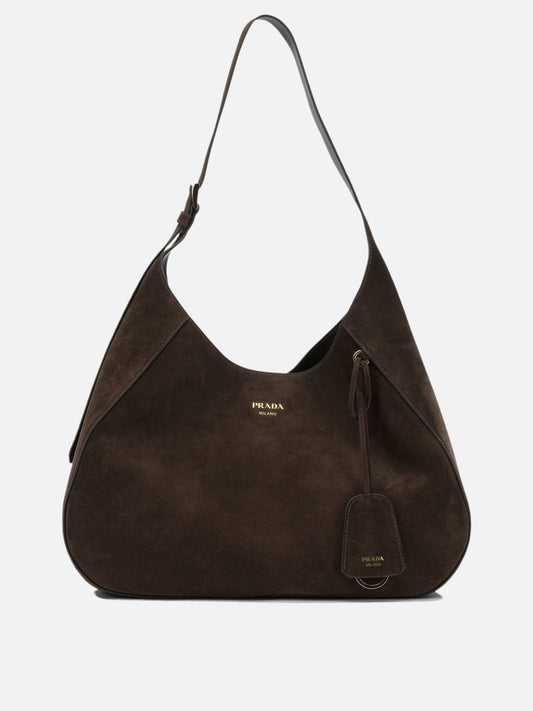 Prada "Boogie" Large Shoulder Bag Brown

