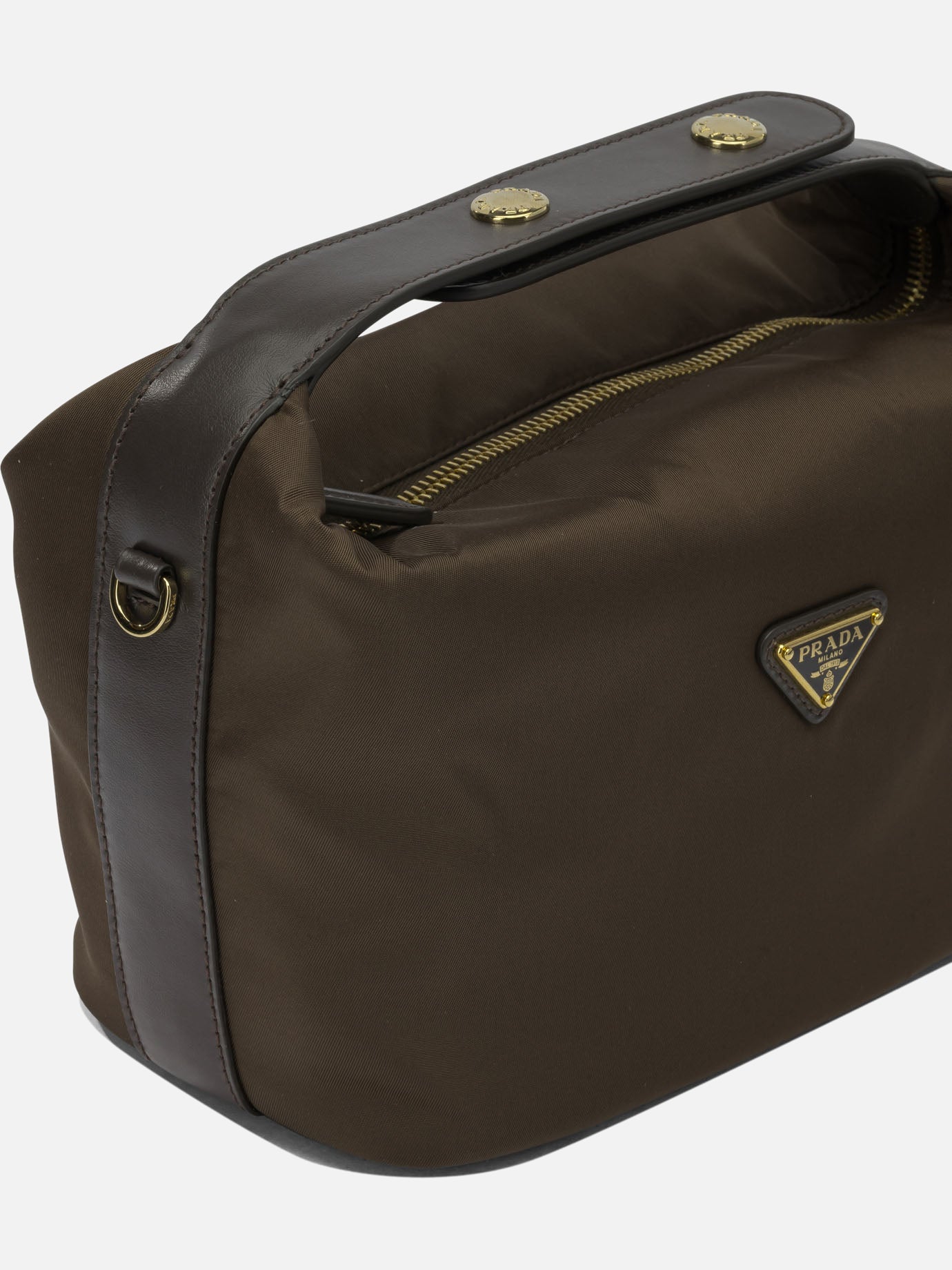 Small bags 100% calf leather - Lining: 100% recycled polyamide  Brown - Prada Women | PDP | VIETTI Online Store | Zoom-Modal_4
