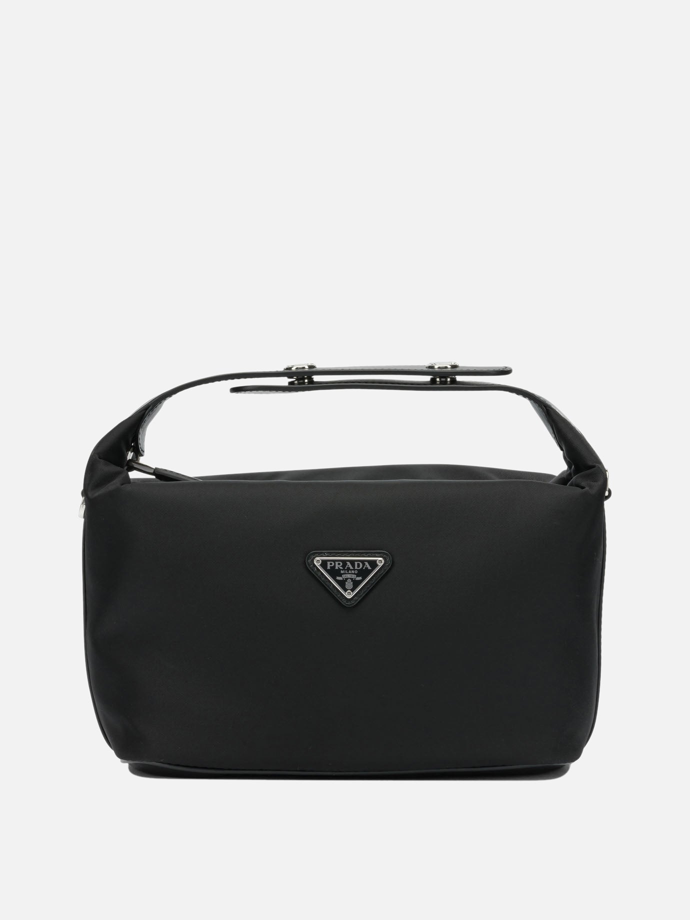 Small bags 100% calf leather - Lining: 100% recycled polyamide  Black - Prada Women | PDP | VIETTI Online Store | thumbnail