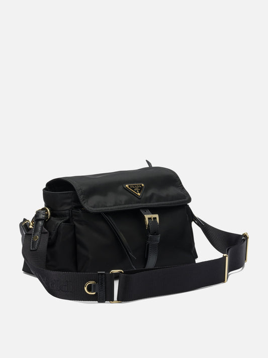 Borse medie 100% recycled polyamide - Other fabric: 100% calf leather  Nero - Prada Donna | PLP | VIETTI Online Store | 2
