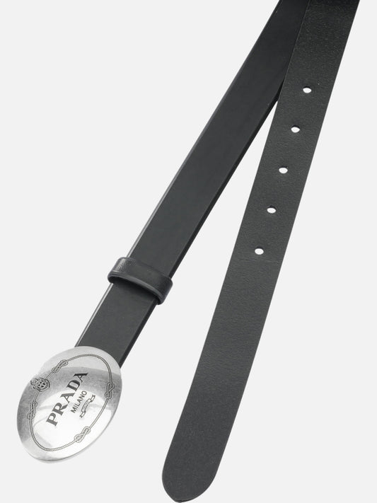 Leather belts 100% calf leather  Black - Prada Women | PDP | VIETTI Online Store | 2

