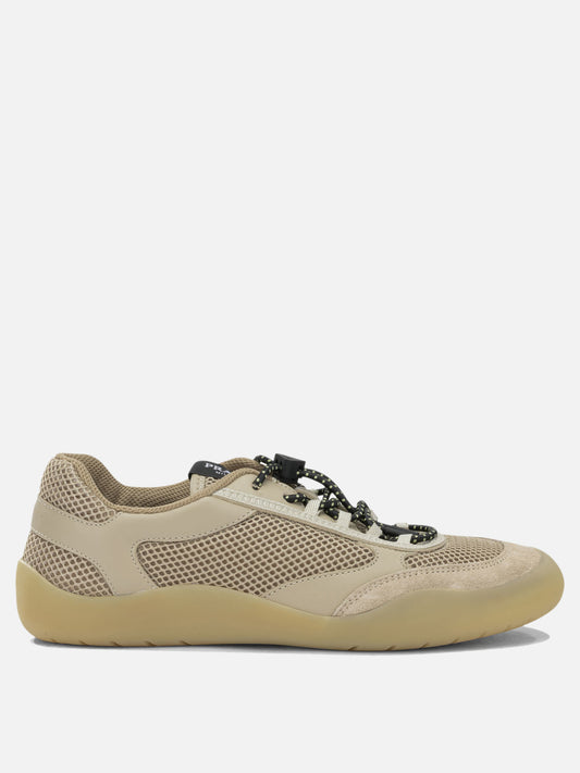 Prada "Speedrock" Low-Top Sneakers Beige

