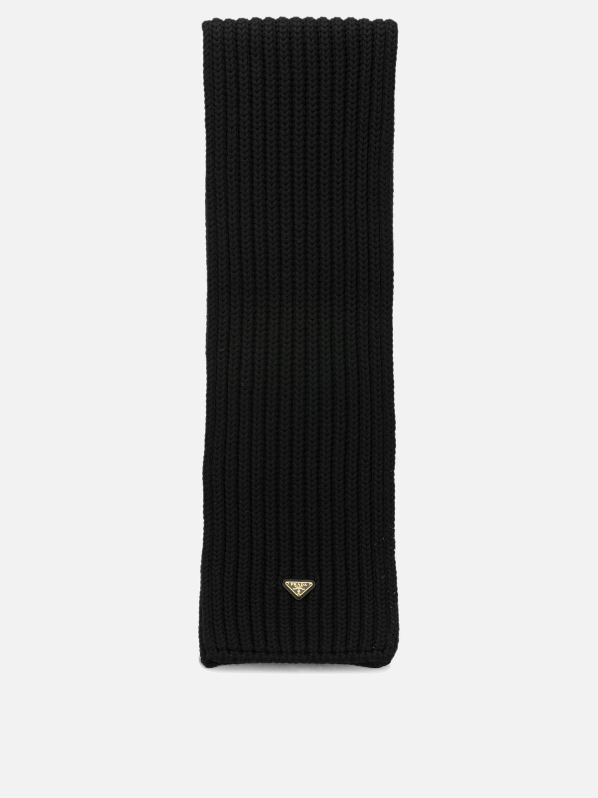 Prada Classic wool scarf Black

