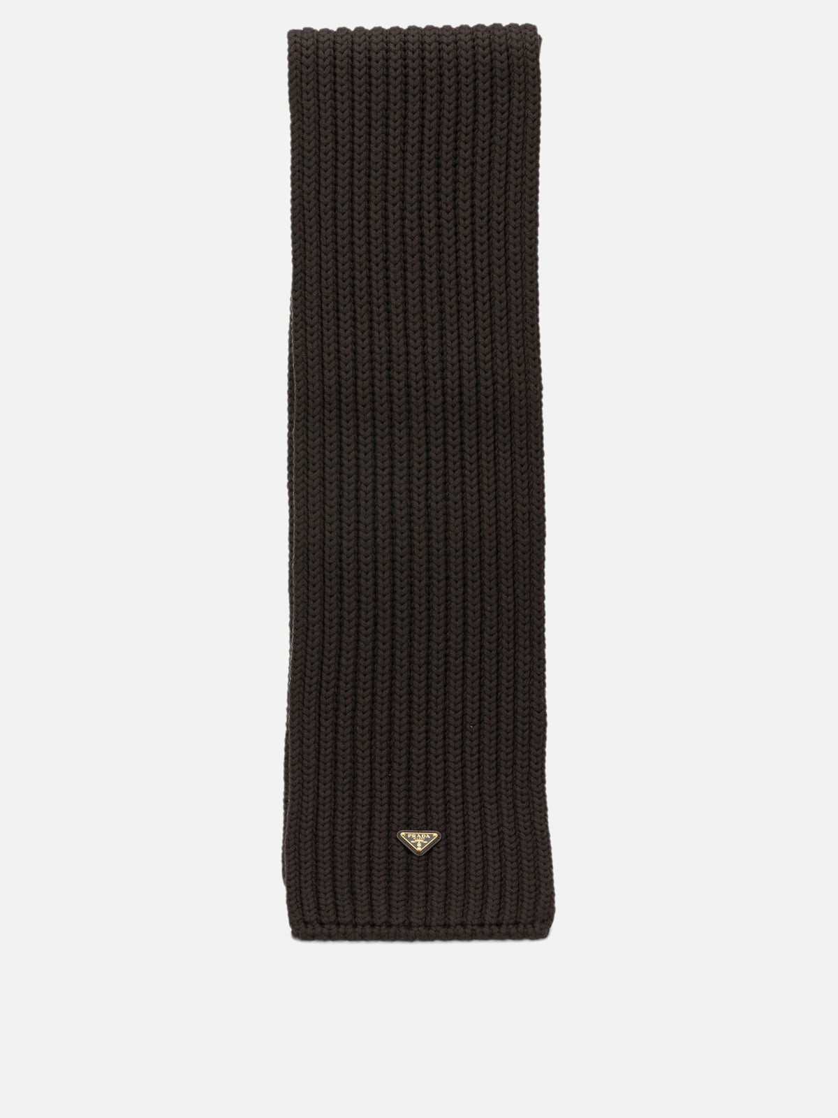Prada Classic wool scarf Brown

