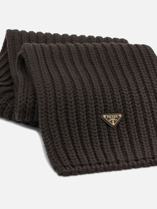 Prada Classic wool scarf Brown

