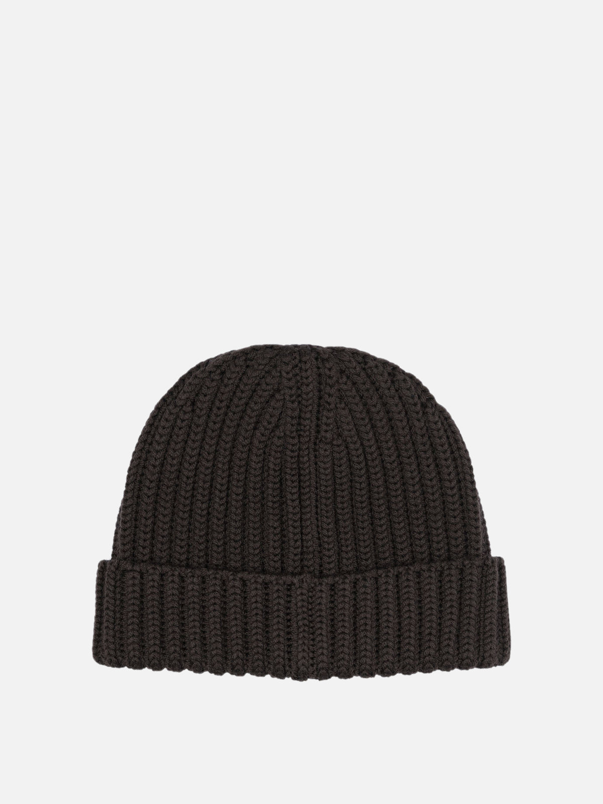 Prada Wool beanie with logo Brown