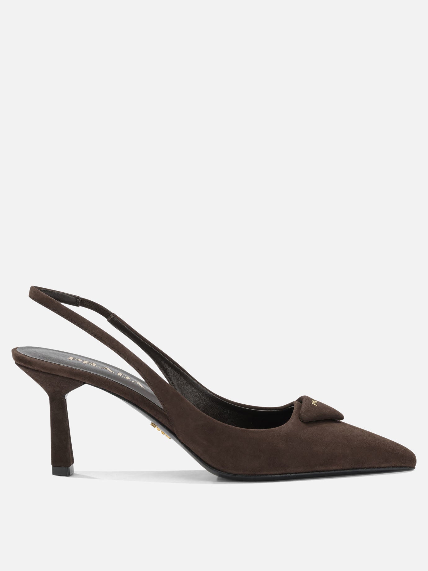 Slingbacks 100% calf leather - 100% leather  Brown - Prada Women | PDP | VIETTI Online Store | thumbnail