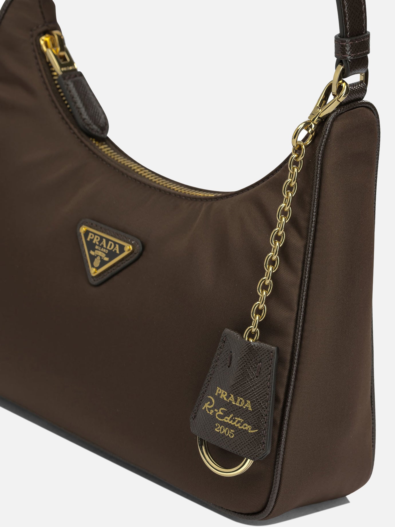 Small bags 100% recycled polyamide  Brown - Prada Women | PDP | VIETTI Online Store | Zoom-Modal_4
