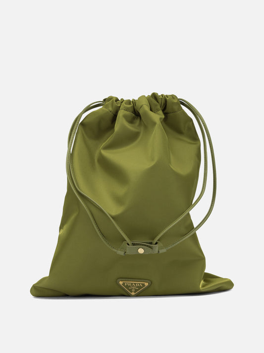 Pouch 100% recycled polyamide  Green - Prada Women | PLP | VIETTI Online Store 
