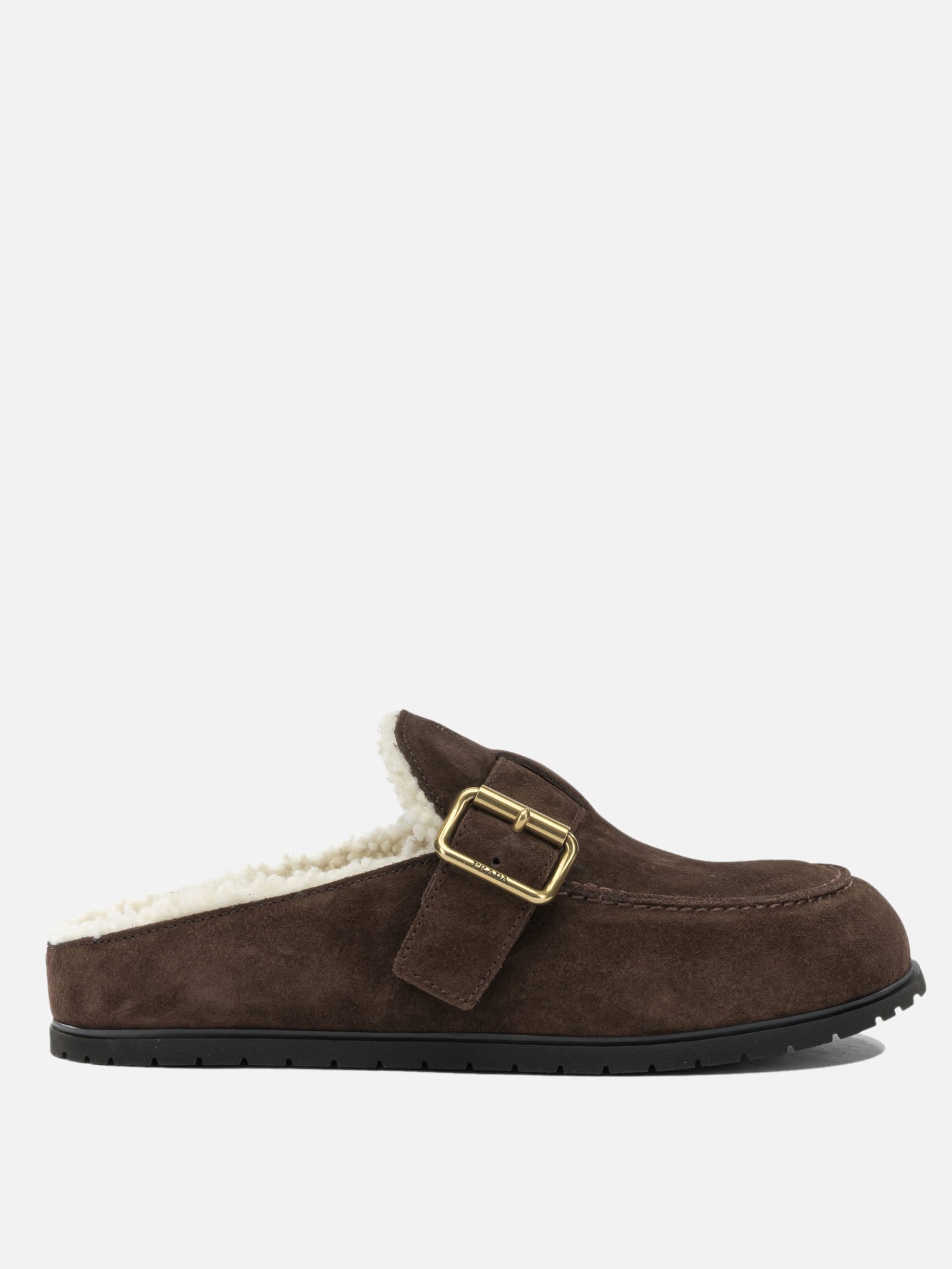 Loafers 100% calf leather - 100% ovis aries  Brown - Prada Women | PDP | VIETTI Online Store | Zoom-Modal
