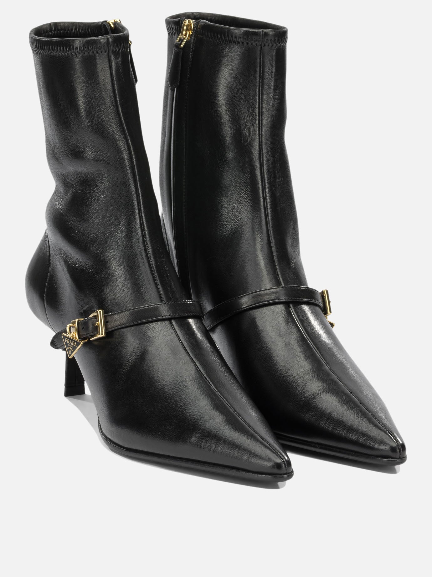 Zipped boots 100%a lamb leather - 100% rubber  Black - Prada Women | PDP | VIETTI Online Store | Zoom-Modal_2

