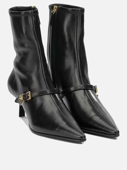Zipped boots 100%a lamb leather - 100% rubber  Black - Prada Women | PLP | VIETTI Online Store | 2
