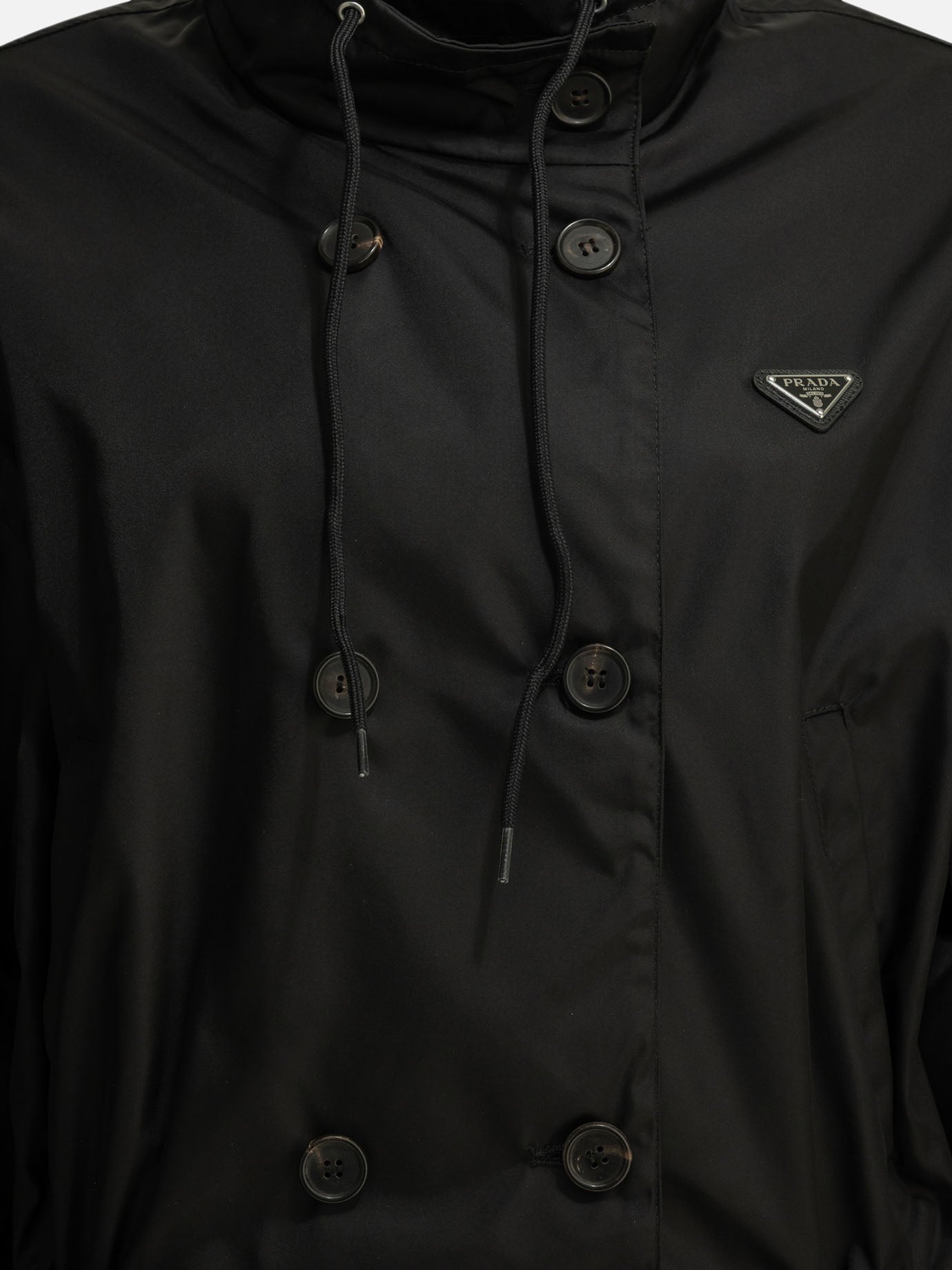 Raincoats & Trench coats Logo  Black - Prada Women | PDP | VIETTI Online Store | Zoom-Modal_5
