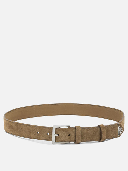Leather belts 100% calf leather  Beige - Prada Men | PDP | VIETTI Online Store 
