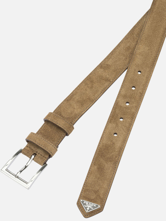 Leather belts 100% calf leather  Beige - Prada Men | PDP | VIETTI Online Store | 2
