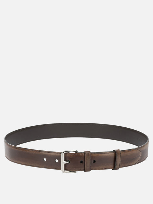 Cinture in pelle 100% calf leather  Marrone - Prada Uomo | PLP | VIETTI Online Store 
