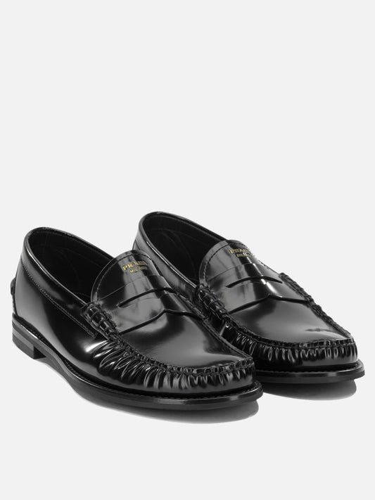 Loafers 100% calf leather - 100% rubber  Black - Prada Men | PDP | VIETTI Online Store | 2
