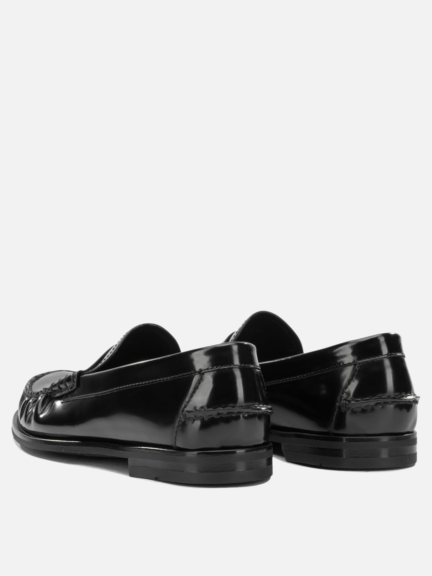 Loafers 100% calf leather - 100% rubber  Black - Prada Men | PDP | VIETTI Online Store | thumbnail_4