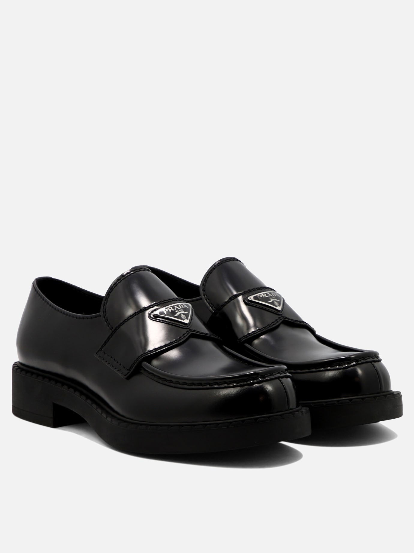 Loafers 100% calf leather - 100% rubber  Black - Prada Men | PDP | VIETTI Online Store | Zoom-Modal_2
