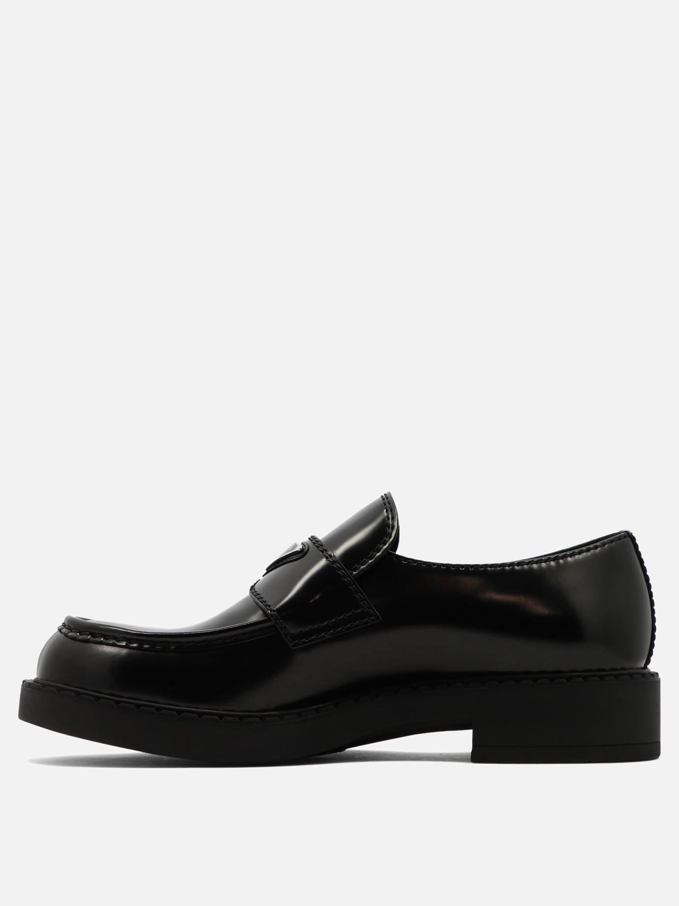 Loafers 100% calf leather - 100% rubber  Black - Prada Men | PDP | VIETTI Online Store | thumbnail_3
