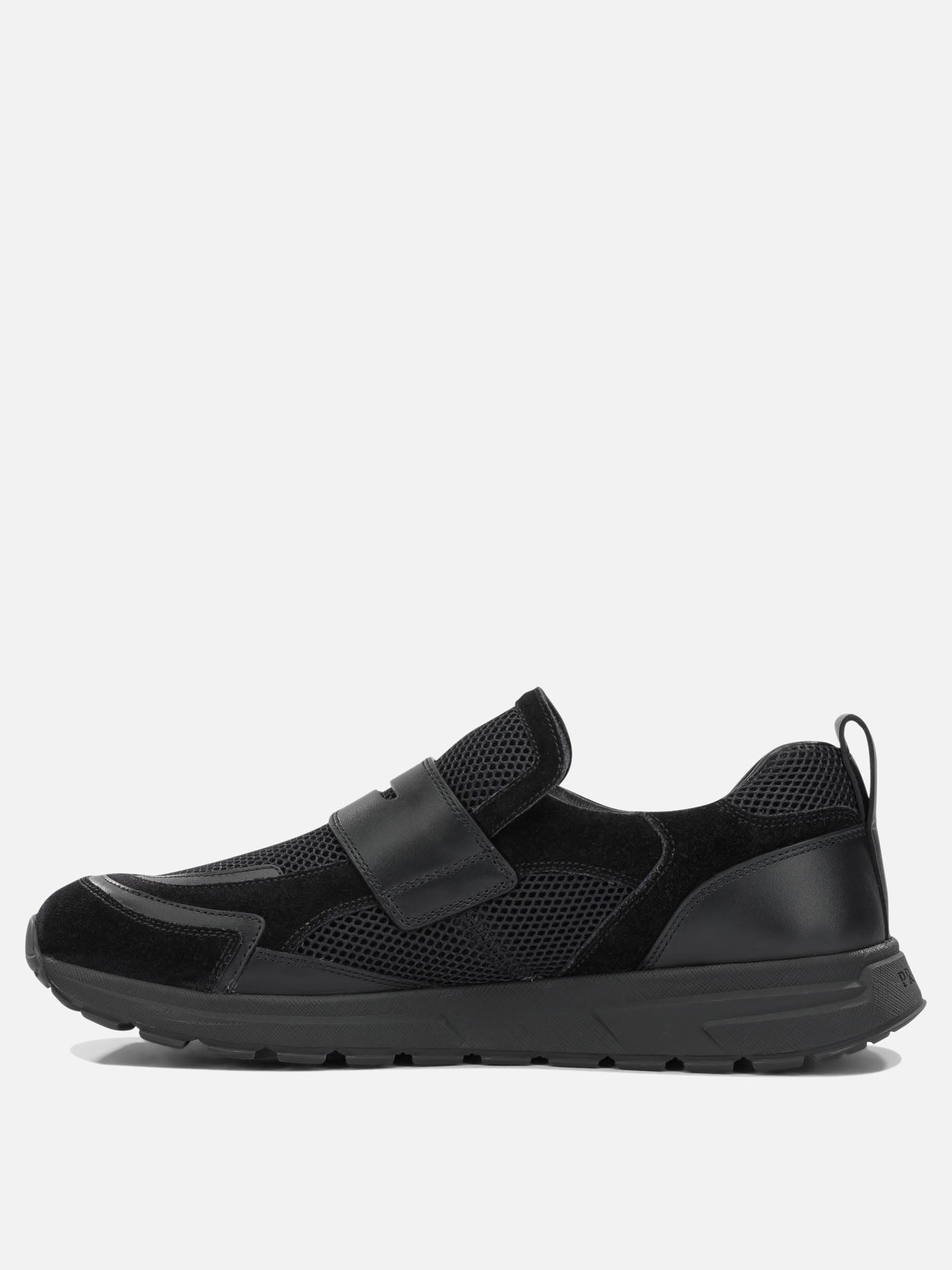 Loafers 100% polyester - 100% calf leather  Black - Prada Men | PDP | VIETTI Online Store | thumbnail_3