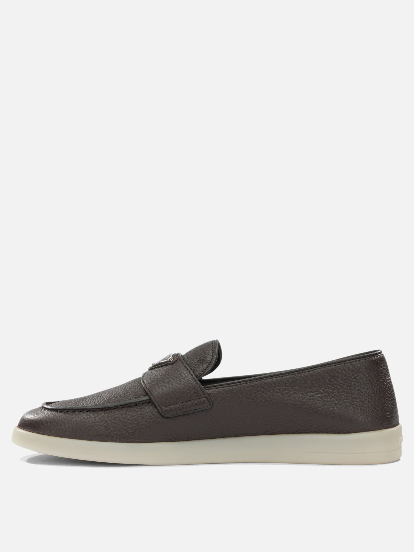 Loafers 100% calf leather - 100% rubber  Brown - Prada Men | PDP | VIETTI Online Store | thumbnail_3