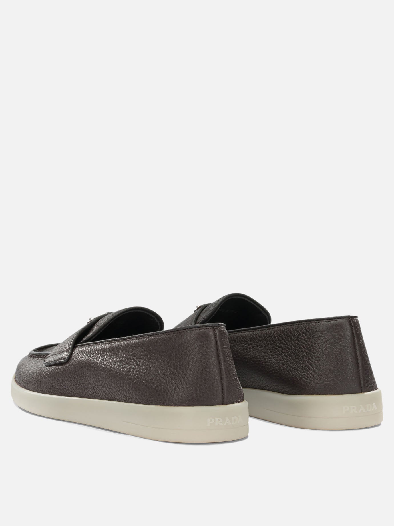 Loafers 100% calf leather - 100% rubber  Brown - Prada Men | PDP | VIETTI Online Store | thumbnail_4