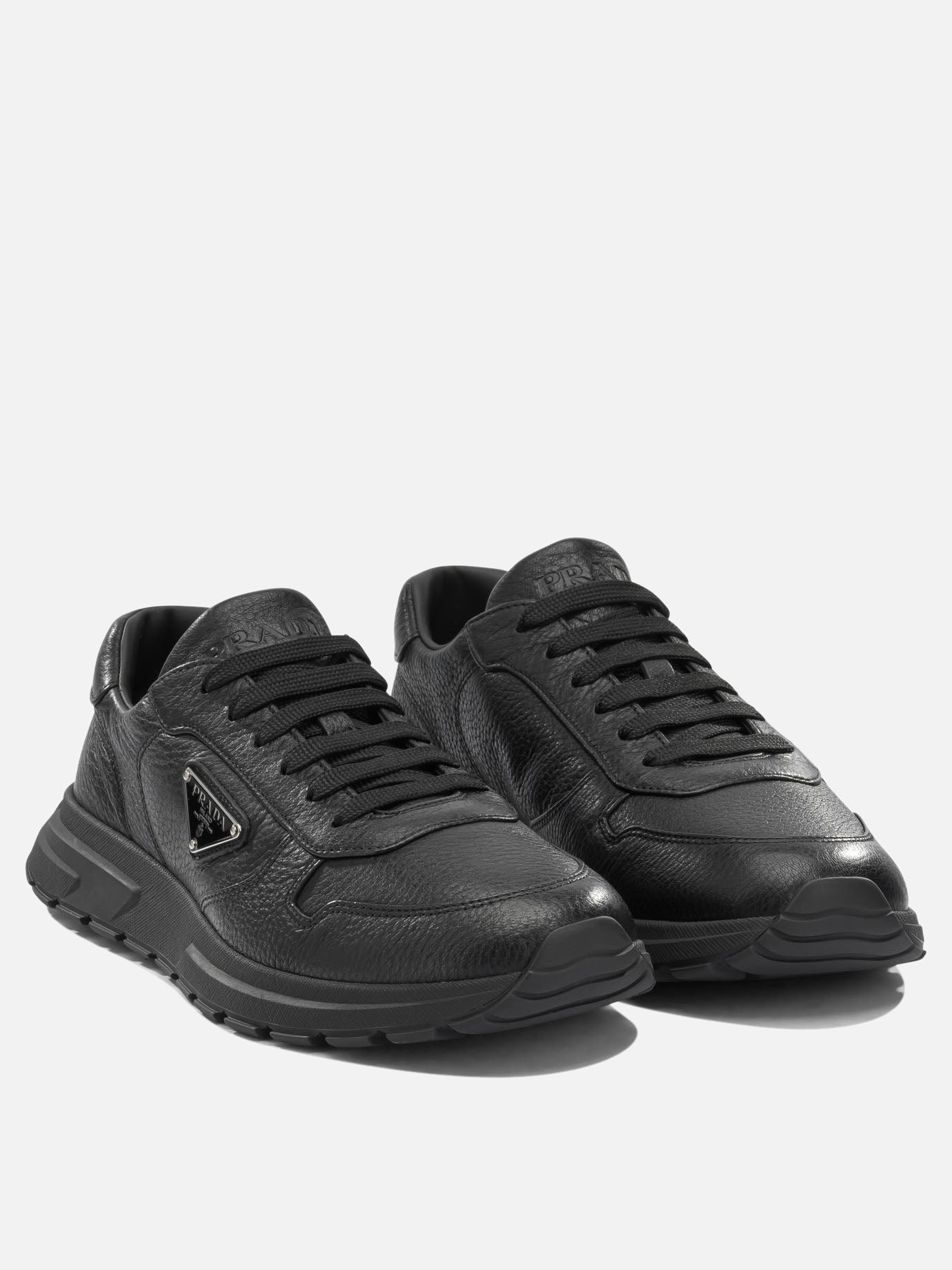 Low top sneakers 100% cervus elaphus scot.  Black - Prada Men | PDP | VIETTI Online Store | thumbnail_2
