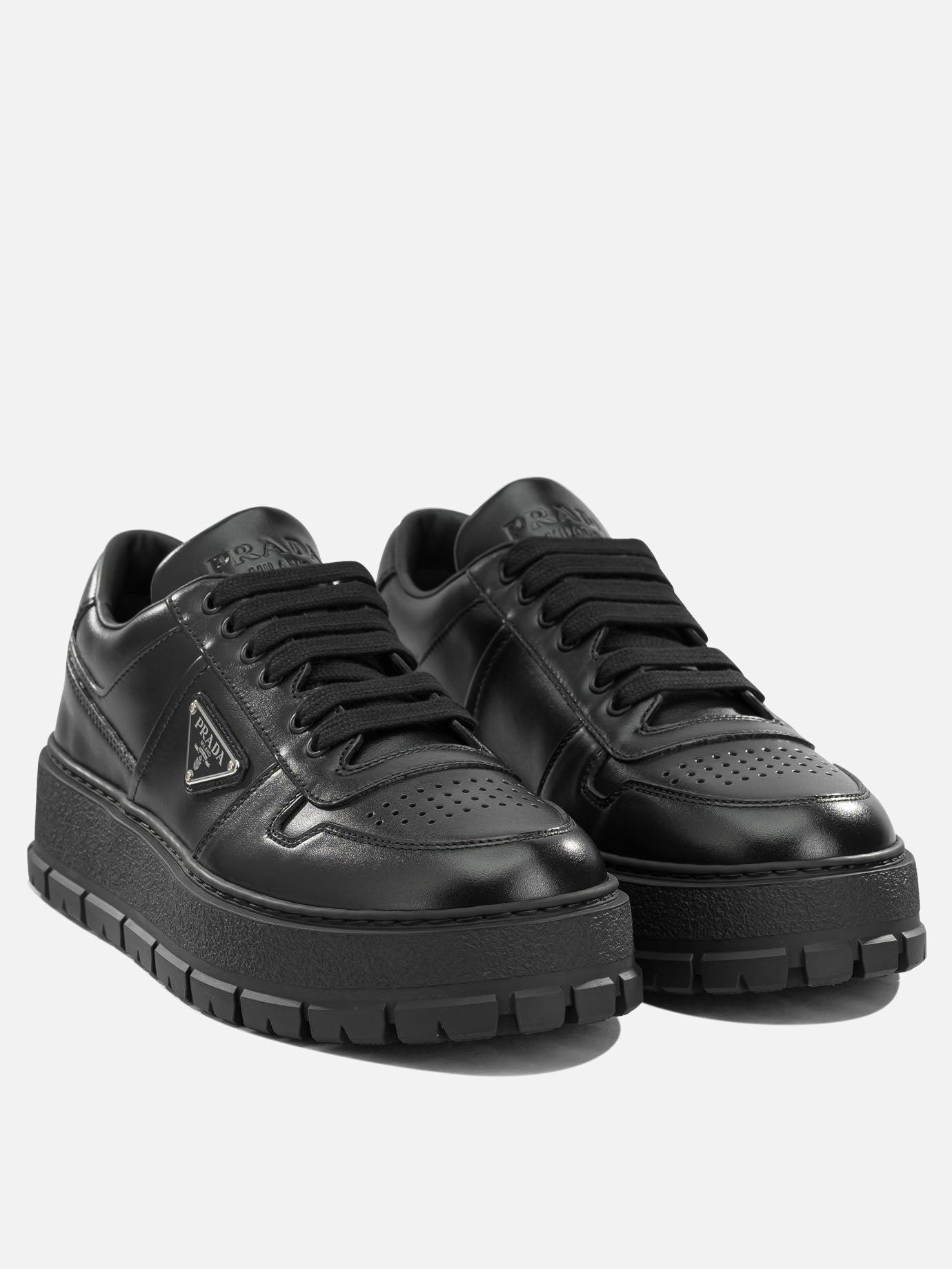 Sneaker basse 100% calf leather  Nero - Prada Uomo | PDP | VIETTI Online Store | thumbnail_2