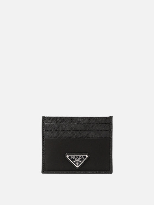 Portacarte 100% recycled polyamide  Nero - Prada Uomo | PDP | VIETTI Online Store 
