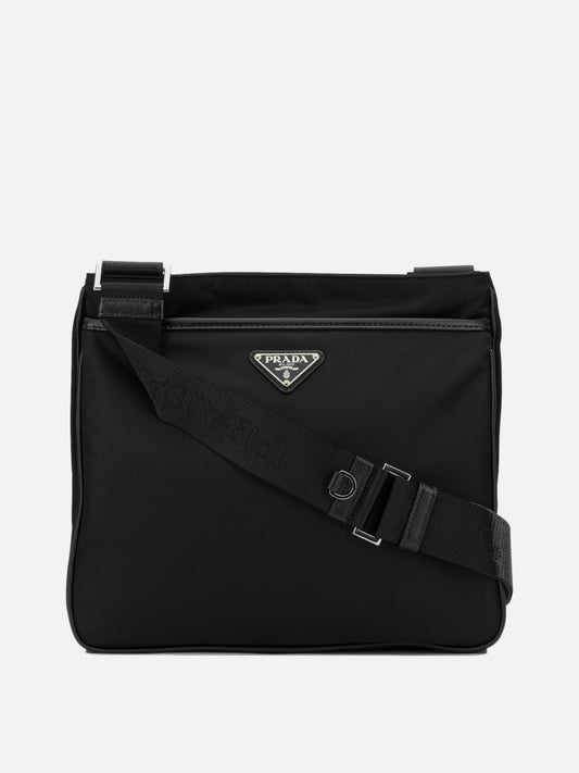 Small bags 100% nylon 100% leather - Lining: 100% recycled polyamide  Black - Prada Men | PDP | VIETTI Online Store 

