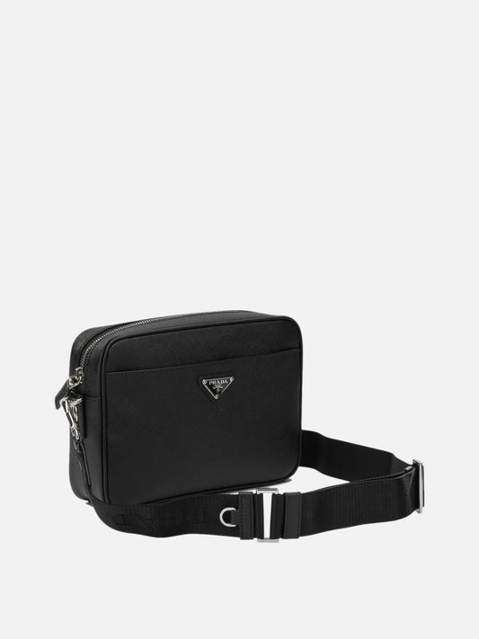 Prada Small crossbody bag with logo Black

