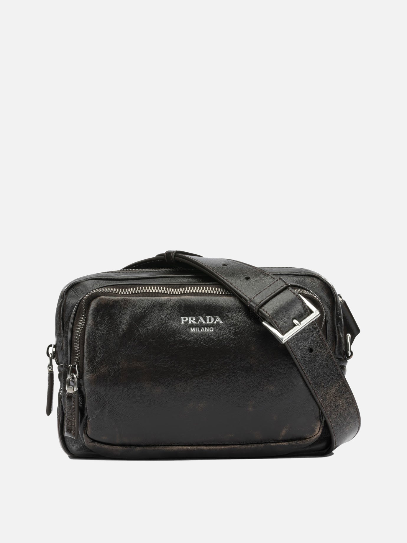 Small bags 100% lamb leather  Brown - Prada Men | PDP | VIETTI Online Store | thumbnail