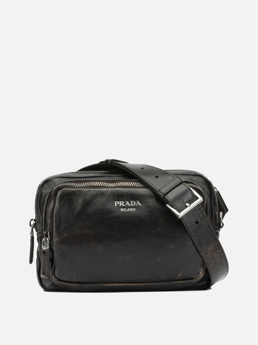 Small bags 100% lamb leather  Brown - Prada Men | PDP | VIETTI Online Store 
