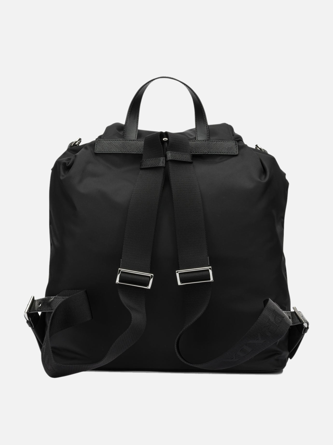 Casual backpacks 100% calf leather - Lining: 100% recycled polyamide  Black - Prada Men | PDP | VIETTI Online Store | Zoom-Modal_3

