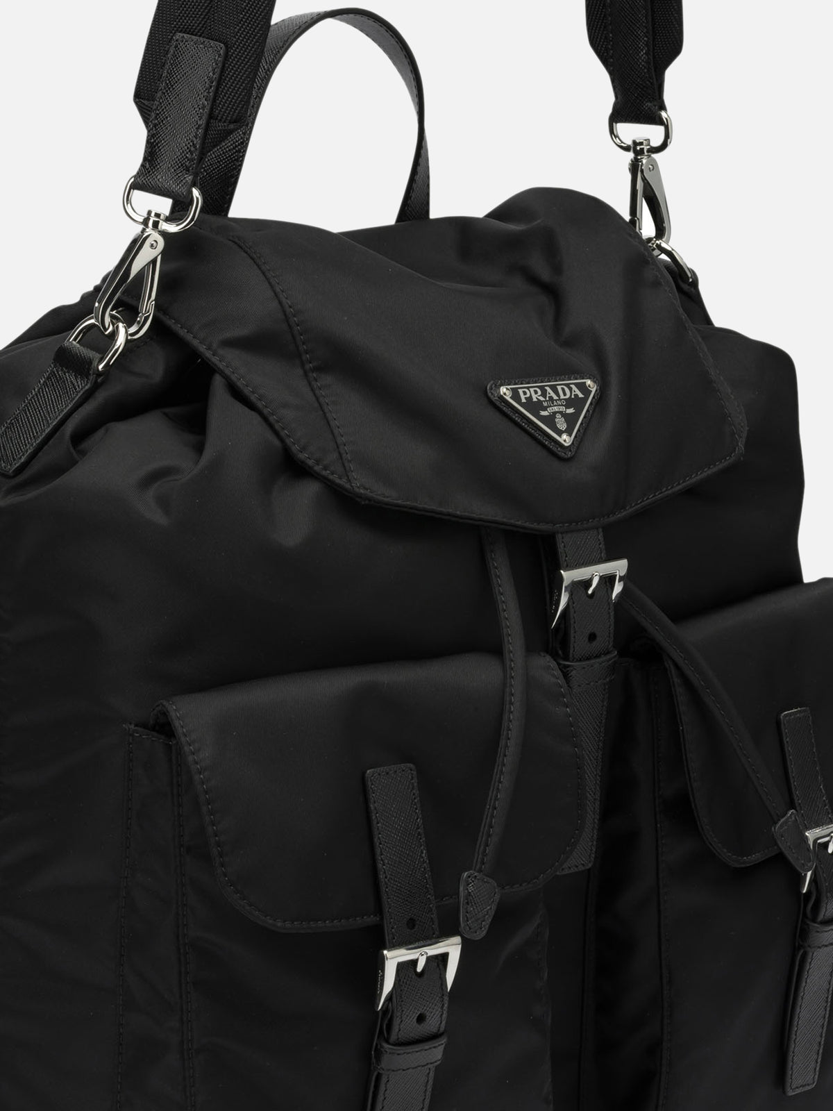 Prada Casual Backpack in Re-Nylon Black