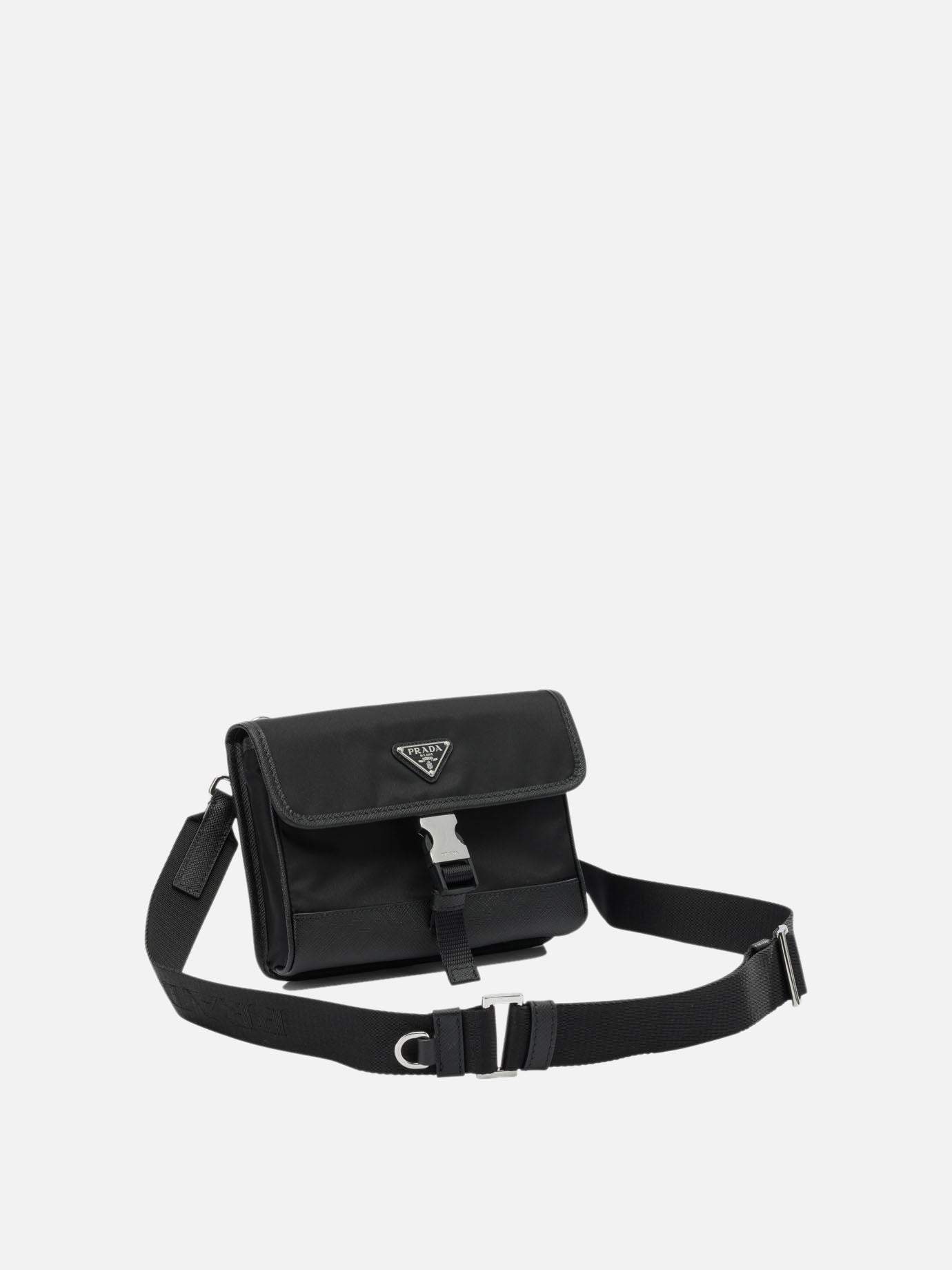 Accessori per cellulare 100% recycled polyamide - Other fabric: 100% calf leather  Nero - Prada Uomo | PDP | VIETTI Online Store | thumbnail_2