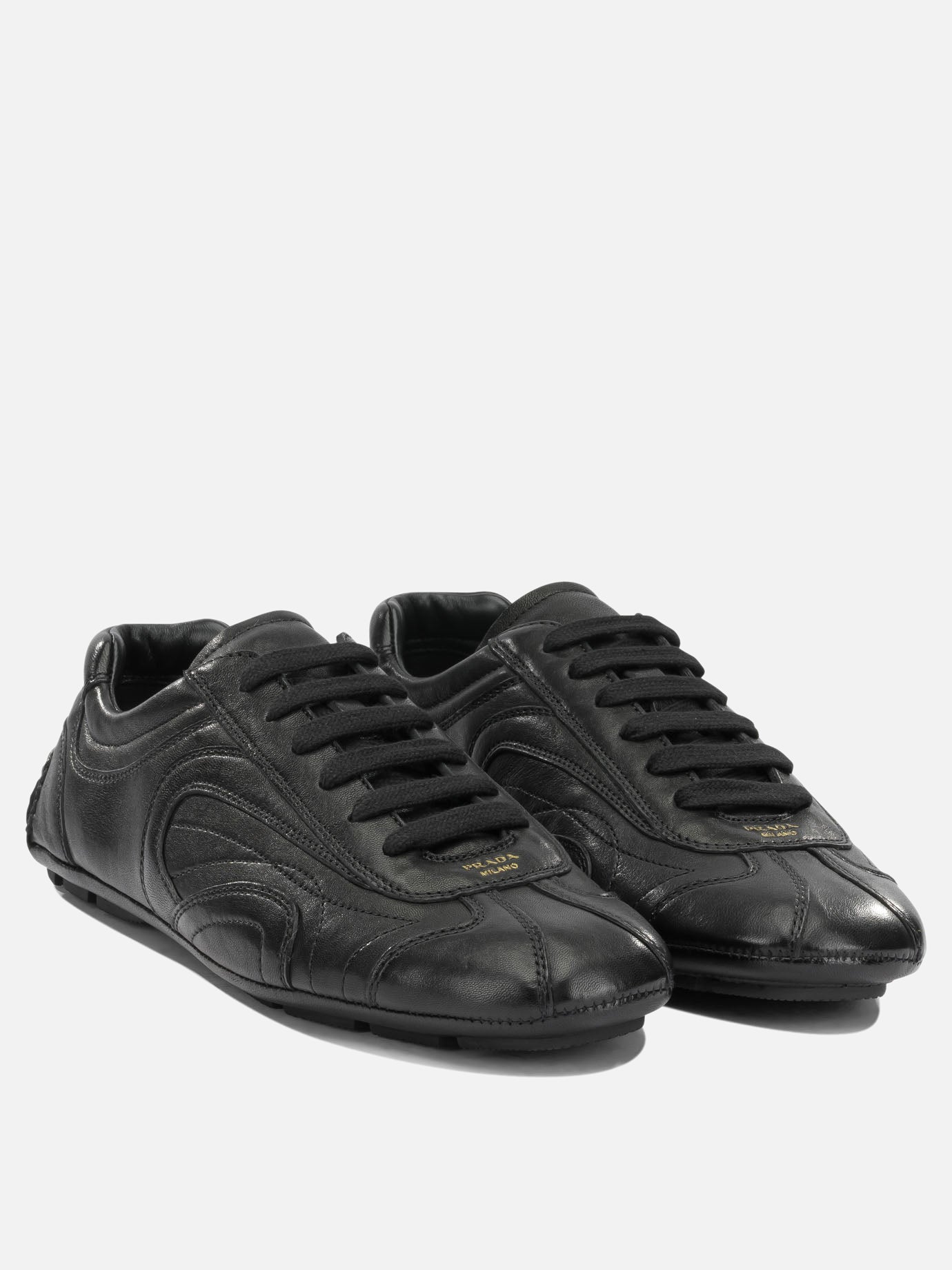 Low top sneakers 100% leather - 100% rubber  Black - Prada Men | PDP | VIETTI Online Store | Zoom-Modal_2
