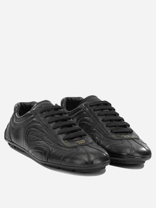 Low top sneakers 100% leather - 100% rubber  Black - Prada Men | PLP | VIETTI Online Store | 2
