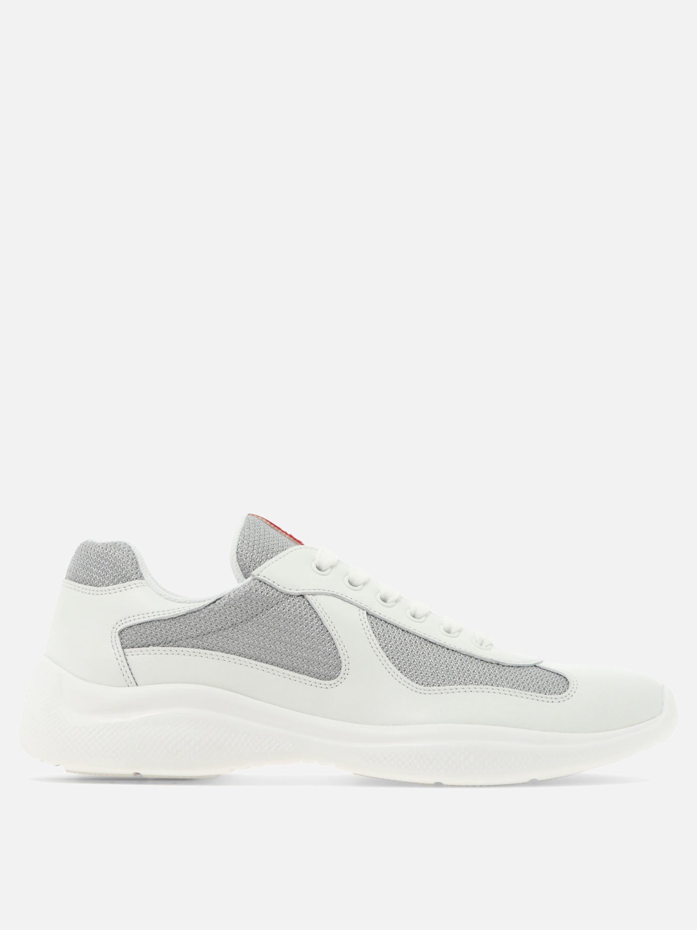 Low top sneakers 100% polyamide - 100% calf leather  White - Prada Men | PDP | VIETTI Online Store | Zoom-Modal
