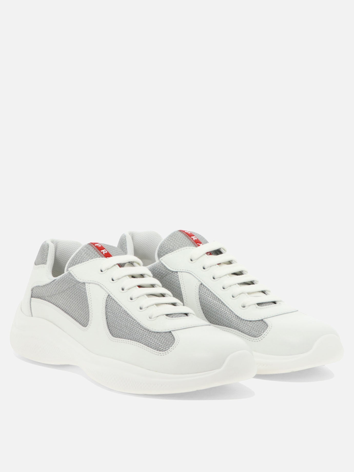 Low top sneakers 100% polyamide - 100% calf leather  White - Prada Men | PDP | VIETTI Online Store | thumbnail_2