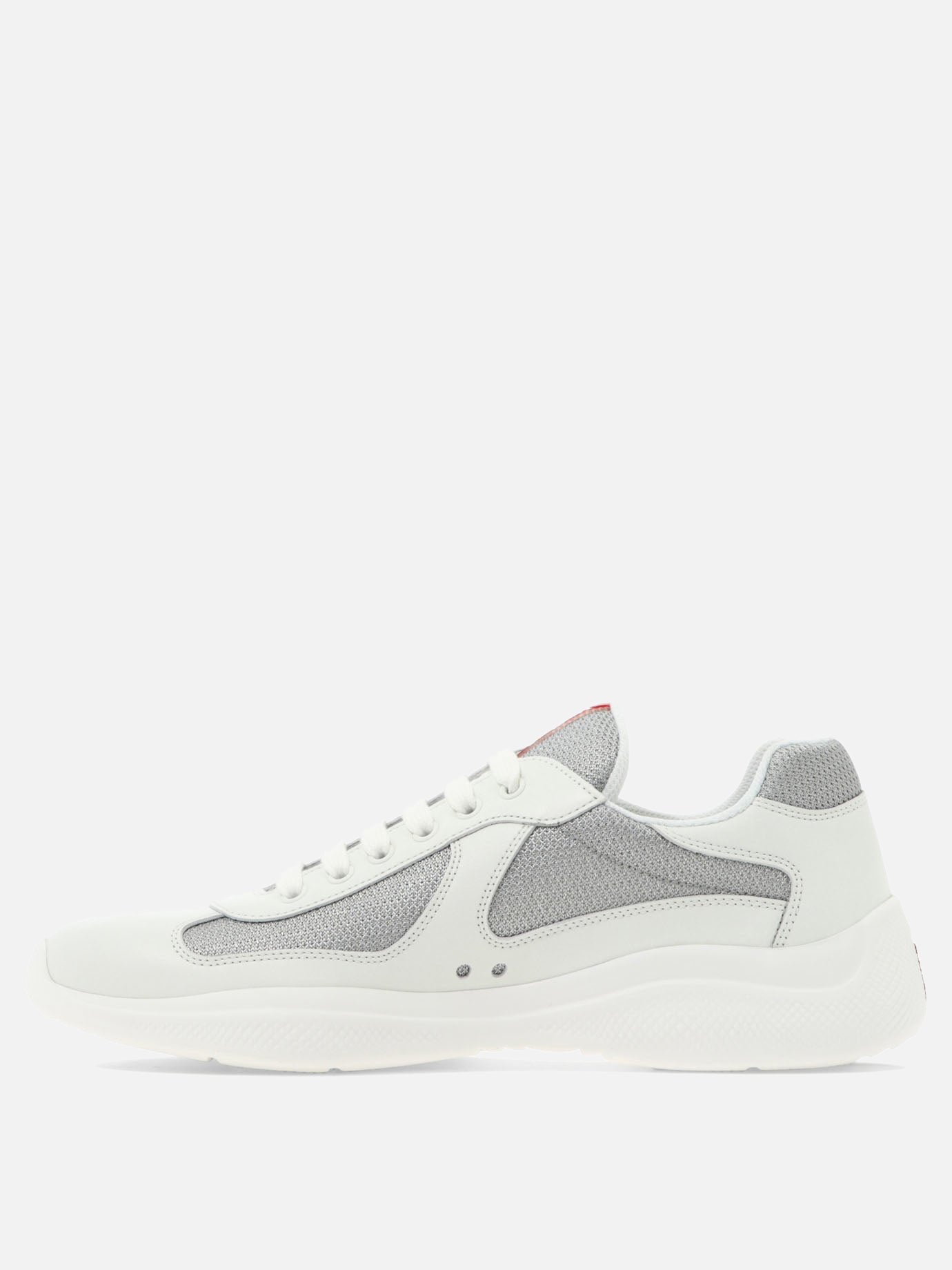 Low top sneakers 100% polyamide - 100% calf leather  White - Prada Men | PDP | VIETTI Online Store | Zoom-Modal_3

