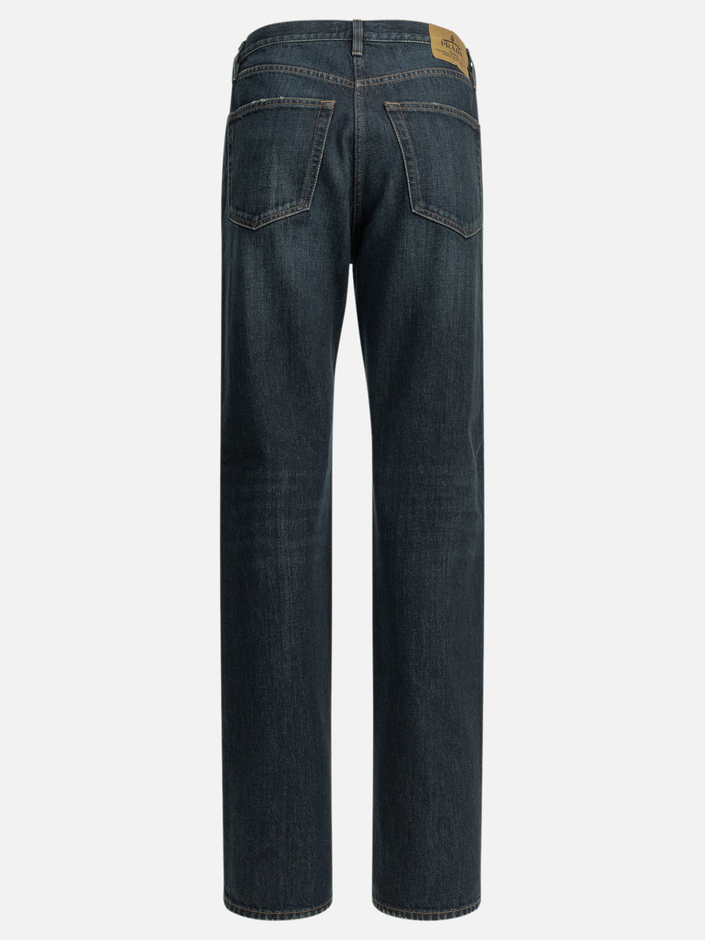 Prada Straight-leg jeans with logo Blue - Women | VIETTI Online Store
