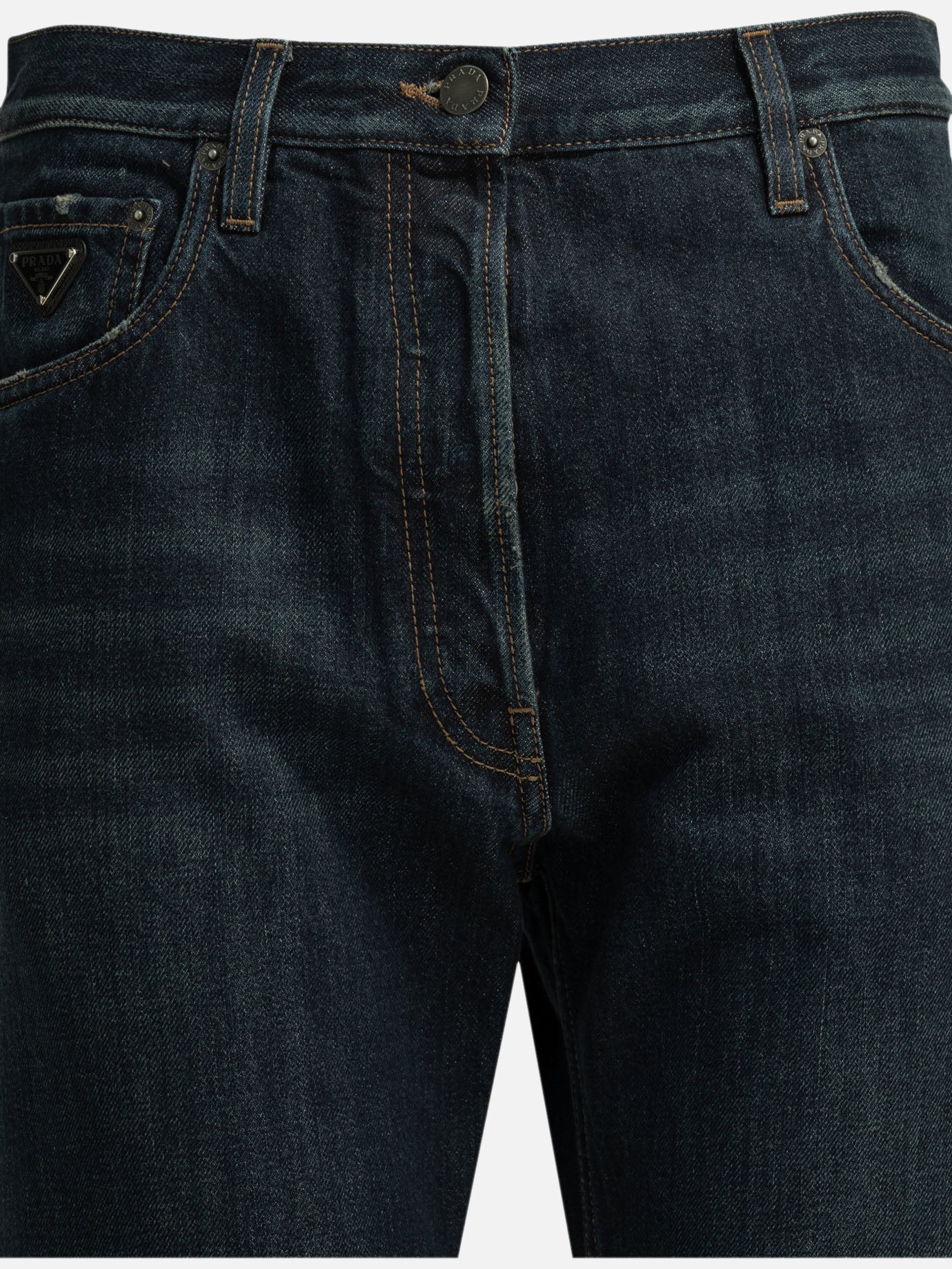 Straight-leg jeans Logo  Blue - Prada Women | PDP | VIETTI Online Store | Zoom-Modal_3
